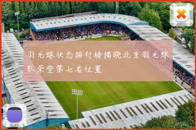 羽毛球状态排行榜揭晓北京羽毛球队荣登第七名位置